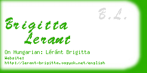 brigitta lerant business card